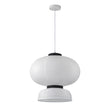 Load image into Gallery viewer, Farmhouze Light - Boho Farmhouse 2 - Tier White Paper Lantern Pendant Light - Chandelier - Narrow Bottom -