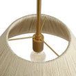 Load image into Gallery viewer, Farmhouze Light - Boho Farmhouse Woven String Drum Lantern Pendant Light - Chandelier - Brass -