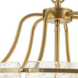 Load image into Gallery viewer, Farmhouze Light-Brass 6-Light Textured Glass Drum Lantern Pendant-Chandelier-Brass-