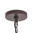 Load image into Gallery viewer, Farmhouze Light - Brass 6 - Light Textured Glass Drum Lantern Pendant - Chandelier - Oil - Rubbed Bronze -