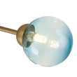 Load image into Gallery viewer, Farmhouze Light - Brass 8 - Light Bubble Round Sputnik Semi Flush Mount Light - Ceiling Light - Blue -