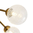 Load image into Gallery viewer, Farmhouze Light - Brass 8 - Light Bubble Round Sputnik Semi Flush Mount Light - Ceiling Light - Crackled -