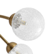 Load image into Gallery viewer, Farmhouze Light - Brass 8 - Light Bubble Round Sputnik Semi Flush Mount Light - Ceiling Light - Crackled -