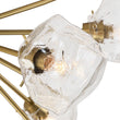 Load image into Gallery viewer, Farmhouze Light - Brass 9 - Light Ice Glass Shade Sputnik Ceiling Light - Ceiling Light - 9 - Light - Brass