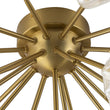 Load image into Gallery viewer, Farmhouze Light - Brass 9 - Light Ice Glass Shade Sputnik Ceiling Light - Ceiling Light - 9 - Light - Brass