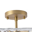 Load image into Gallery viewer, Farmhouze Light - Classic 3 - Light Round Glass Saucer Semi Flush Mount - Ceiling Light - Frosted Glass -