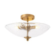 Load image into Gallery viewer, Farmhouze Light - Classic 3 - Light Round Glass Saucer Semi Flush Mount - Ceiling Light - Frosted Glass -