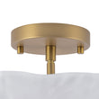 Load image into Gallery viewer, Farmhouze Light - Classic 3 - Light Round Glass Saucer Semi Flush Mount - Ceiling Light - Frosted Glass -