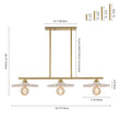 Load image into Gallery viewer, Farmhouze Light-Classic Ceramic Brass 3-Light Kitchen Island Pendant Chandelier-Chandelier-3-Light-