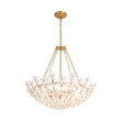 Load image into Gallery viewer, Farmhouze Light - Classic Luxury Crystal Flower Gold Basin Chandelier - Chandelier - Brass -