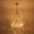Load image into Gallery viewer, Farmhouze Light - Classic Luxury Crystal Flower Gold Basin Chandelier - Chandelier - Brass -