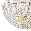 Load image into Gallery viewer, Farmhouze Light - Classic Luxury Crystal Flower Gold Basin Chandelier - Chandelier - Brass -