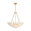 Load image into Gallery viewer, Farmhouze Light - Classic Luxury Crystal Flower Gold Basin Chandelier - Chandelier - Brass -