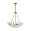 Load image into Gallery viewer, Farmhouze Light - Classic Luxury Crystal Flower Gold Basin Chandelier - Chandelier - Brass -