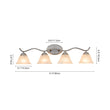 Load image into Gallery viewer, Farmhouze Light - Classic Nickel 3 - Light Marble Glass Shade Vanity Wall Light - Wall Sconce - 3 Bulbs -