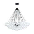 Load image into Gallery viewer, Farmhouze Light - Cluster Bubble Clear Striped Glass Globe Chandelier - Chandelier - Swirled Striped Pattern -