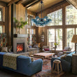 Load image into Gallery viewer, Farmhouze Light - Cluster Colored Tinted Glass Globe Bubble Chandelier - Chandelier - Blue -
