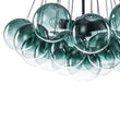 Load image into Gallery viewer, Farmhouze Light - Cluster Colored Tinted Glass Globe Bubble Chandelier - Chandelier - Gray -