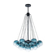 Load image into Gallery viewer, Farmhouze Light - Cluster Colored Tinted Glass Globe Bubble Chandelier - Chandelier - Gray -