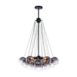 Load image into Gallery viewer, Farmhouze Light - Cluster Colored Tinted Glass Globe Bubble Chandelier - Chandelier - Gray -