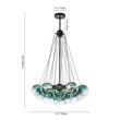 Load image into Gallery viewer, Farmhouze Light - Cluster Colored Tinted Glass Globe Bubble Chandelier - Chandelier - Gray -