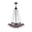Load image into Gallery viewer, Farmhouze Light - Cluster Colored Tinted Glass Globe Bubble Chandelier - Chandelier - Gray -