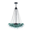 Load image into Gallery viewer, Farmhouze Light - Cluster Colored Tinted Glass Globe Bubble Chandelier - Chandelier - Gray -