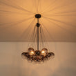 Load image into Gallery viewer, Farmhouze Light - Cluster Colored Tinted Glass Globe Bubble Chandelier - Chandelier - Gray -
