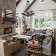 Load image into Gallery viewer, Farmhouze Light - Cluster Colored Tinted Glass Globe Bubble Chandelier - Chandelier - Gray -