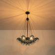 Load image into Gallery viewer, Farmhouze Light - Cluster Colored Tinted Glass Globe Bubble Chandelier - Chandelier - Gray -