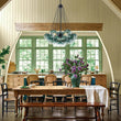 Load image into Gallery viewer, Farmhouze Light - Cluster Colored Tinted Glass Globe Bubble Chandelier - Chandelier - Green -