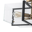 Load image into Gallery viewer, Farmhouze Light - Contemporary 4 - Light Clear Glass Square Cage Ceiling Light - Ceiling Light - 4 - Light -