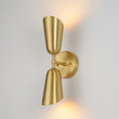 Load image into Gallery viewer, Farmhouze Light - Contemporary Bathroom Up and Down Brass Cone Wall Light - Wall Sconce - 2 Packs -
