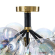 Load image into Gallery viewer, Farmhouze Light - Contemporary Clear Rainbow Glass Cluster Bubble Ceiling Light - Ceiling Light - Black -