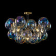 Load image into Gallery viewer, Farmhouze Light - Contemporary Clear Rainbow Glass Cluster Bubble Ceiling Light - Ceiling Light - Black -