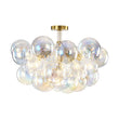 Load image into Gallery viewer, Farmhouze Light - Contemporary Clear Rainbow Glass Cluster Bubble Ceiling Light - Ceiling Light - White -
