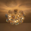 Load image into Gallery viewer, Farmhouze Light - Contemporary Clear Rainbow Glass Cluster Bubble Ceiling Light - Ceiling Light - White -