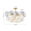 Load image into Gallery viewer, Farmhouze Light - Contemporary Clear Rainbow Glass Cluster Bubble Ceiling Light - Ceiling Light - White -