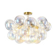 Load image into Gallery viewer, Farmhouze Light - Contemporary Clear Rainbow Glass Cluster Bubble Ceiling Light - Ceiling Light - White -