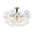 Load image into Gallery viewer, Farmhouze Light - Contemporary Clear Rainbow Glass Cluster Bubble Ceiling Light - Ceiling Light - White -