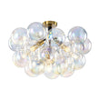 Load image into Gallery viewer, Farmhouze Light - Contemporary Clear Rainbow Glass Cluster Bubble Ceiling Light - Ceiling Light - White -