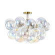 Load image into Gallery viewer, Farmhouze Light - Contemporary Clear Rainbow Glass Cluster Bubble Ceiling Light - Ceiling Light - White -
