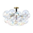 Load image into Gallery viewer, Farmhouze Light - Contemporary Clear Rainbow Glass Cluster Bubble Ceiling Light - Ceiling Light - White -