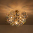 Load image into Gallery viewer, Farmhouze Light - Contemporary Clear Rainbow Glass Cluster Bubble Ceiling Light - Ceiling Light - White -