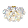 Load image into Gallery viewer, Farmhouze Light - Contemporary Clear Rainbow Glass Cluster Bubble Ceiling Light - Ceiling Light - White -