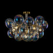 Load image into Gallery viewer, Farmhouze Light - Contemporary Clear Rainbow Glass Cluster Bubble Ceiling Light - Ceiling Light - White -