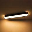 Load image into Gallery viewer, Farmhouze Light - Contemporary Matte Black Oval Dimmable LED Ceiling Light - Ceiling Light - 3000K Warm White -
