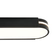 Load image into Gallery viewer, Farmhouze Light - Contemporary Matte Black Oval Dimmable LED Ceiling Light - Ceiling Light - 3000K Warm White -