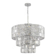 Load image into Gallery viewer, Farmhouze Light - Contemporary Radiant crystal 3 - Tier Drum Cage Chandelier - Chandelier - 24 in -