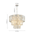 Load image into Gallery viewer, Farmhouze Light - Contemporary Radiant crystal 3 - Tier Drum Cage Chandelier - Chandelier - 24 in -